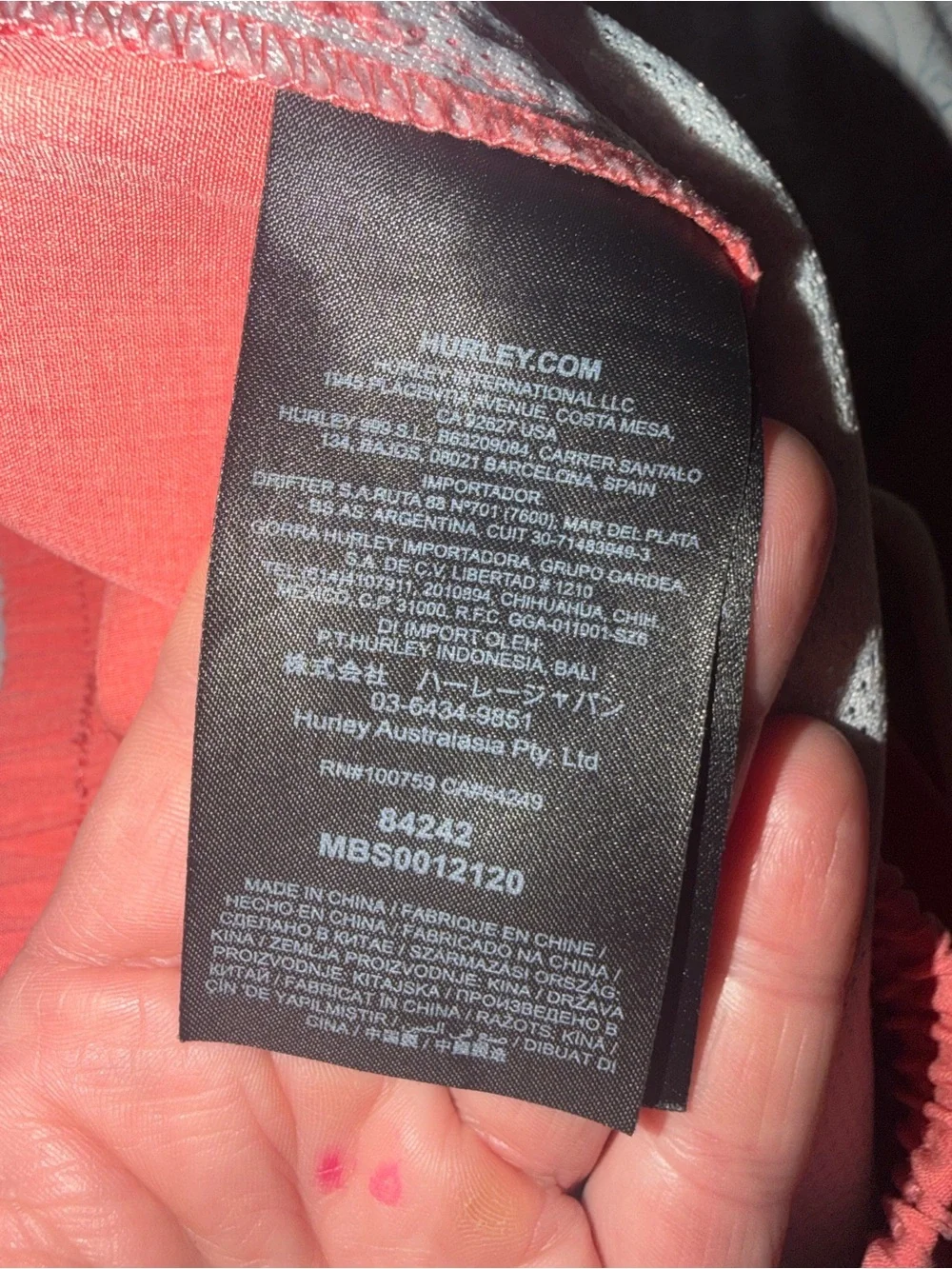 Hurley sunlight volley